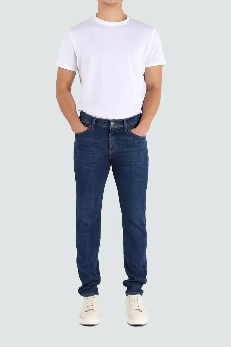 NEW ETICA ludlow slim jeans in deep ocean
